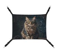 DWTJKMS Hamac mignon et charmant pour chat - Hamac de couchage doux réglable pour animaux domestiques - Utilisation en toutes saisons pour chats, furets, chiots, lapins, petits animaux (classique)