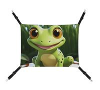 DWTJKMS Hamac mignon grenouille pour chat - Hamac de couchage réglable pour animaux domestiques - Utilisation en toutes saisons pour chats, furets, chiots, lapins, petits animaux (classique)