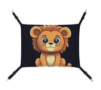 DWTJKMS Hamac mignon pour chat motif lion de dessin animé - Hamac de couchage réglable pour animaux domestiques - Pour toutes les saisons - Pour chats, furets, chiots, lapins, petits animaux