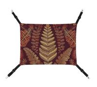 DWTJKMS Hamac pour chat à motif marron doré - Hamacs de couchage doux réglable pour animaux domestiques - Utilisation en toutes saisons pour chats, furets, chiots, lapins, petits animaux (classique)