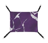 DWTJKMS Hamac pour chat à texture violet foncé, hamac de couchage doux réglable pour animaux de compagnie, utilisation en toutes saisons pour chats, furets, chiots, lapins, petits animaux (classique)