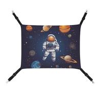 DWTJKMS Hamac pour chat astronaute de l'espace - Hamac de couchage doux réglable pour animaux domestiques - Utilisation en toutes saisons pour chats, furets, chiots, lapins, petits animaux (classique)