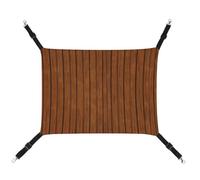 DWTJKMS Hamac pour chat en bois marron - Hamac de couchage doux réglable pour animaux domestiques - Pour toutes les saisons - Pour chats, furets, chiots, lapins, petits animaux (classique)