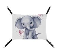 DWTJKMS Hamac pour chat en forme d'éléphant mignon - Hamac de couchage réglable pour animaux domestiques - Pour toutes les saisons - Pour chats, furets, chiots, lapins, petits animaux (classique)