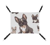 DWTJKMS Hamac pour chat et bouledogue français, hamac de couchage doux réglable pour animaux domestiques, toutes saisons, utilisation pour chats, furets, chiots, lapins, petits animaux (classique)