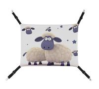 DWTJKMS Hamac pour chat et mouton - Hamacs de couchage doux réglable pour animaux domestiques - Pour toutes les saisons - Pour chats, furets, chiots, lapins, petits animaux (classique)