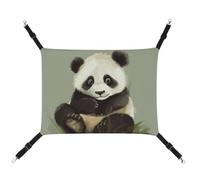 DWTJKMS Hamac pour chat mignon en forme de panda - Hamac de couchage doux réglable pour animaux domestiques - Utilisation en toutes saisons pour chats, furets, chiots, lapins, petits animaux