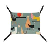 DWTJKMS Hamac pour chats et chats - Style moderne - Réglable - Pour toutes les saisons - Pour chats, furets, chiots, lapins, petits animaux (classique)