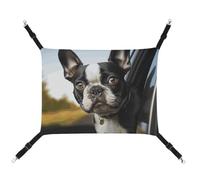 DWTJKMS Hamac pour chiot et chien Boston Terrier Hamac de couchage doux réglable pour animaux domestiques toutes saisons pour chats, furets, chiots, lapins, petits animaux (classique)