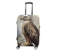 DWTJKMS Housse de bagage aquarelle de Hawk assis simple et généreuse housse anti-poussière lavable résistante aux rayures pour valise de 48,3 à 81,3 cm, Style :, S, Housse de valise