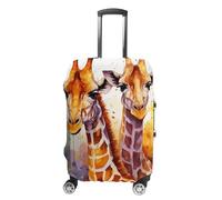 DWTJKMS Housse de bagage aquarelle girafes simple et généreuse housse anti-poussière lavable résistante aux rayures pour valise de 48,3 à 81,3 cm, Style :, L, Housse de valise