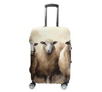 DWTJKMS Housse de bagage aquarelle mouton simple et généreuse housse anti-poussière lavable résistante aux rayures pour valise de 48,3 à 81,3 cm, Style :, XL, Housse de valise