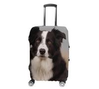DWTJKMS Housse de bagage Border Collie simple et généreuse housse anti-poussière lavable résistante aux rayures pour valise de 48,3 à 81,3 cm, Style :, S, Housse de valise