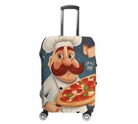 DWTJKMS Housse de bagage Chef Pizza simple et généreuse housse anti-poussière lavable résistante aux rayures pour valise de 48,3 à 81,3 cm, Style :, M, Housse de valise