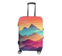 DWTJKMS Housse de bagage colorée dégradé de montagne, simple et généreuse, housse anti-poussière lavable, résistante aux rayures pour valise de 48,3 à 81,3 cm, Style :, XL, Housse de valise
