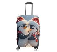 DWTJKMS Housse de bagage Embracing Penguins simple et généreuse pour valise de 48,3 à 81,3 cm, lavable, résistante aux rayures, Style :, M, Housse de valise