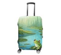 DWTJKMS Housse de bagage grenouille dans un étang simple et généreuse housse anti-poussière lavable résistante aux rayures pour valise de 48,3 à 81,3 cm, Style :, XL, Housse de valise