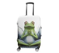 DWTJKMS Housse de bagage grenouille de yoga amusante simple et généreuse housse anti-poussière lavable résistante aux rayures pour valise de 48,3 à 81,3 cm, Style :, M, Housse de valise