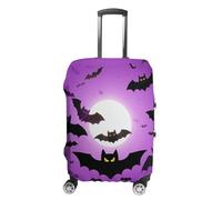 DWTJKMS Housse de bagage Halloween avec chauve-souris volantes violettes, simple et généreuse, housse anti-poussière lavable, résistante aux rayures pour valise de 48,3 à 81,3 cm, Style :, M, Housse