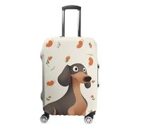 DWTJKMS Housse de bagage « I Love My Dog Teckels » simple et généreuse - Housse anti-poussière lavable et résistante aux rayures pour valise de 48,3 à 81,3 cm, Style :, M, Housse de valise