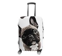 DWTJKMS Housse de bagage motif bouledogue français, simple et généreuse, housse anti-poussière lavable, résistante aux rayures pour valise de 48,3 à 81,3 cm, Style :, M, Housse de valise