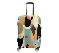 DWTJKMS Housse de bagage motif chat art moderne du milieu du siècle, simple et généreuse, housse anti-poussière lavable, résistante aux rayures pour valise de 48,3 à 81,3 cm, Style :, XL, Housse de