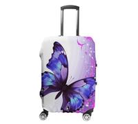 DWTJKMS Housse de bagage papillon violet simple et généreuse housse anti-poussière lavable résistante aux rayures pour valise de 48,3 à 81,3 cm, Style :, L, Housse de valise