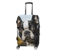DWTJKMS Housse de bagage pour chiot Boston Terrier simple et généreuse housse anti-poussière lavable résistante aux rayures pour valise de 48,3 à 81,3 cm, Style :, L, Housse de valise