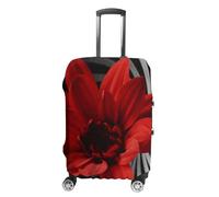 DWTJKMS Housse de bagage simple et généreuse à fleurs rouges - Housse anti-poussière lavable et résistante aux rayures pour valise de 48,3 à 81,3 cm, Style :, S, Housse de valise