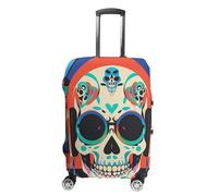 DWTJKMS Housse de bagage simple et généreuse avec écouteurs Punk Rock - Housse anti-poussière lavable et résistante aux rayures pour valise de 48 à 81 cm, Style :, M, Housse de valise