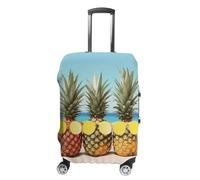 DWTJKMS Housse de bagage simple et généreuse en forme d'ananas à motif géométrique de plage, lavable, résistante aux rayures pour valise de 48,3 à 81,3 cm, Style :, S, Housse de valise
