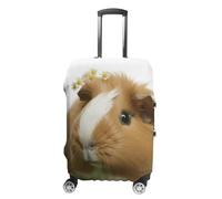 DWTJKMS Housse de bagage simple et généreuse en forme de cochon d'Inde, housse anti-poussière lavable et résistante aux rayures pour valise de 48,3 à 81,3 cm, Style :, L, Housse de valise