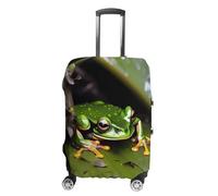 DWTJKMS Housse de bagage simple et généreuse motif grenouille d'arbre de la paix, housse anti-poussière lavable, résistante aux rayures pour valise de 48,3 à 81,3 cm, Style :, S, Housse de valise