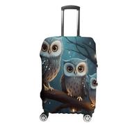 DWTJKMS Housse de bagage simple et généreuse motif hibou sur un arbre - Housse anti-poussière lavable et résistante aux rayures pour valise de 48 à 81 cm, Style :, XL, Housse de valise