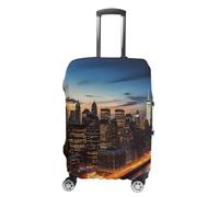 DWTJKMS Housse de bagage simple et généreuse motif paysage de New York, housse anti-poussière lavable, résistante aux rayures pour valise de 48,3 à 81,3 cm, Style :, XL, Housse de valise
