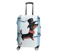DWTJKMS Housse de bagage Teckel parisien, simple et généreuse, housse anti-poussière lavable, résistante aux rayures pour valise de 48,3 à 81,3 cm, Style :, XL, Housse de valise