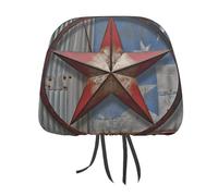 DWTJKMS Housse de protection pour appuie-tête de voiture American Wastern Texas Star - Réglable et réutilisable - Accessoires d'intérieur de voiture - Jolie housse de protection vintage pour la