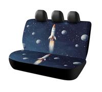 DWTJKMS Housse de siège de voiture Rocket in Space - Antidérapante - Durable - Anti-rayures - Taille universelle - Convient aux voitures, camions et SUV