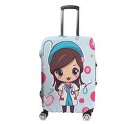 DWTJKMS Jolie housse de bagage d'infirmière, simple et généreuse, housse anti-poussière lavable, résistante aux rayures pour valise de 48,3 à 81,3 cm, Style :, L, Housse de valise