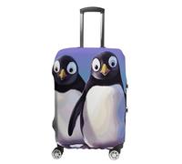 DWTJKMS Jolie housse de bagage simple et généreuse en forme de pingouin - Housse anti-poussière lavable et résistante aux rayures pour valise de 48 à 81 cm, Style :, S, Housse de valise