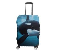 DWTJKMS Killer Whale Housse de bagage simple et généreuse housse anti-poussière lavable résistante aux rayures pour valise de 48,3 à 81,3 cm, Style :, L, Housse de valise