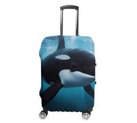 DWTJKMS Killer Whale Housse de bagage simple et généreuse housse anti-poussière lavable résistante aux rayures pour valise de 48,3 à 81,3 cm, Style :, L, Housse de valise