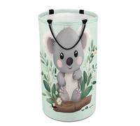 DWTJKMS Koala Grand panier à linge pliable avec poignées de transport facile pour buanderie, dortoir, famille