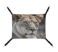 DWTJKMS Lioness Hamac pour chat - Hamac de couchage doux réglable pour animaux domestiques - Utilisation en toutes saisons pour chats, furets, chiots, lapins, petits animaux (classique)
