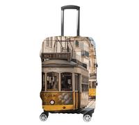DWTJKMS Lisbonne Housse de bagage de tram simple et généreuse housse anti-poussière lavable résistante aux rayures pour valise de 48,3 à 81,3 cm, Style :, S, Housse de valise
