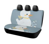 DWTJKMS Little White Duck Housse de siège de voiture antidérapante pour siège arrière, durable, anti-rayures, taille universelle, convient aux voitures, camions et SUV