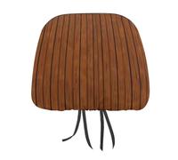 DWTJKMS Lot de 2 housses de protection réglables et réutilisables pour appuie-tête de voiture à motif bois marron, pour la plupart des voitures