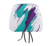 DWTJKMS Lot de 2 housses de protection réglables et réutilisables pour appuie-tête de voiture style années 90, accessoires d'intérieur de voiture, pour la plupart des voitures