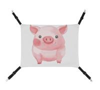 DWTJKMS Lovely Pig Hamac pour chat - Hamac de couchage doux réglable pour animaux domestiques - Utilisation en toutes saisons pour chats, furets, chiots, lapins, petits animaux (classique)