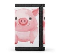 DWTJKMS Lovely Pig Portefeuille minimaliste à trois volets pour homme Design moderne et tendance Porte-monnaie antivol Peut contenir des cartes et de l'argent liquide
